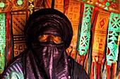 Algeria, Tamanrasset, Portraits of Tuareg at Tafsit party