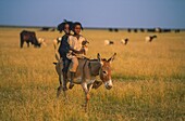 Niger, Sahara, Ingal, Young Peul herdsmen