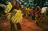 Congo, East, Lobeke, Celebrations among Baka Pygmies