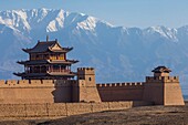 China,Provinz Gansu,Jiayuguan,Festung an der Seidenstraße,1372 unter der Ming-Dynastie gegründet und von der UNESCO zum Weltkulturerbe erklärt