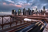 Vereinigte Staaten von Amerika,USA,New York,New York City,Brooklyn Bridge