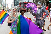 Canada, Province of Quebec, Montreal, Montreal Pride Festival, Final Parade, LGBTQIA+ Community ((lesbian, gay, bisexual, trans, queer, intersex, asexual))