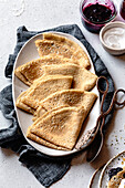 Paleo gluten-free crêpes made from almond flour