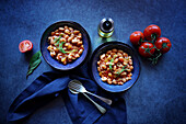 Ikarian style bean and fennel longevity stew. Horizontal orientation.