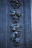 Savannah, Georgia, USA. Savannah Cotton Exchange colonial vegetable and fruits carved decorations