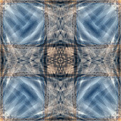 Abstraktes Bild in Blau und Braun
