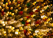 USA,Arizona,Buckeye. Abstraktes Bild der Weihnachtsbeleuchtung