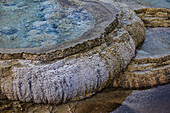Travertinbecken der Mammoth Hot Springs im Yellowstone National Park