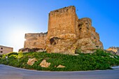 Castle dei Luna, Sciacca, Agrigento, Sicily, Italy, Mediterranean, Europe