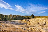 Griechisches Theater,Archäologischer Park Neapolis,UNESCO-Welterbe,Syrakus,Sizilien,Italien,Mittelmeerraum,Europa