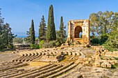 Ekklesiasterion and Oratorium of Phalaris, Archaeological Museum, Valley of the Temples, UNESCO World Heritage Site, Agrigento, Sicily, Italy, Mediterranean, Europe