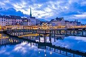 Limmat River, Zurich, Switzerland, Europe