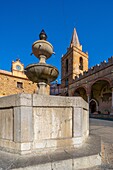 Piazza Margherita and the Church of Maria SS. Assunta - Old Matrix, Castelbuono, Palermo, Sicily, Italy, Mediterranean, Europe