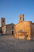 Oratory of San Rocco and Church of Santa Maria a Mare, Piazza Amedeo Lattanzi, Torre di Palme, Fermo, Ascoli Piceno, Marche, Italy, Europe