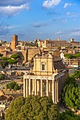 Church of San Lorenzo degli Speziali in Miranda at the Roman Forum, Imperial Forums, UNESCO World Heritage Site, Rome, Lazio, Italy, Europe