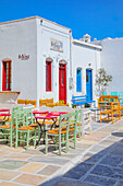 Chora central square, Chora, Serifos Island, Cyclades, Greek Islands, Greece, Europe