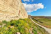 Lombardia Castle interior walls, Enna, Sicily, Italy, Mediterranean, Europe