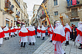 Good Friday procession, Enna, Sicily, Italy, Mediterranean, Europe