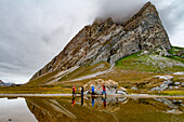 Guests from the Lindblad Expedition ship National Geographic Explorer at Hornsund (Horn Sound) in the Svalbard Archipelago, Norway, Arctic, Europe