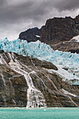 Views of the glaciers and mountains of Drygalski Fjord on the southeast side of South Georgia, Southern Ocean, Polar Regions