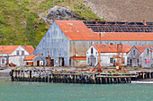 Views of the abandoned whaling station in Stromness Bay on South Georgia, Southern Ocean, Polar Regions