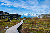 Blick über den Ilulissat-Eisfjord,UNESCO-Welterbestätte,Westgrönland,Dänemark,Polarregionen