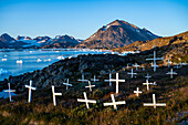 Graveyard in Kulusuk, Greenland, Denmark, Polar Regions