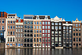 Dancing houses at Damrak, Amsterdam, The Netherlands, Europe