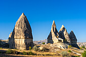 Rock formations, Goreme, Goreme Historical National Park, Nevsehir District, Nevsehir Province, UNESCO World Heritage Site, Cappadocia, Central Anatolia Region, Anatolia, Turkey, Asia Minor, Asia