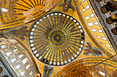 Interior of Hagia Sophia Mosque, Sultanahmet, UNESCO World Heritage Site, Fatih District, Istanbul Province, Turkey, Europe