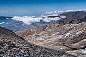 Blick vom Gipfel des Mulhacen über die Sierra Nevada,Andalusien,Spanien,Europa