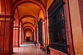 Inner arched walkway, Alcazar of Sevilla, UNESCO World Heritage Site, Seville, Andalusia, Spain, Europe