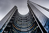 Dramatic architecture, Hibiya Marine Building, Tokyo, Honshu, Japan, Asia