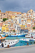 Sciacca harbour, Sciacca, Agrigento district, Sicily, Italy, Mediterranean, Europe