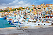 Sciacca harbour, Sciacca, Agrigento district, Sicily, Italy, Mediterranean, Europe