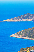 Strand von Platis Gialos,Blick von oben,Platis Gialos,Insel Sifnos,Kykladen,Griechische Inseln,Griechenland,Europa