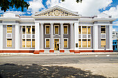 San Lorenzo college flanking the Parque Jose Marti in city centre, Cienfuegos City, UNESCO World Heritage Site, Cuba, West Indies, Caribbean, Central America