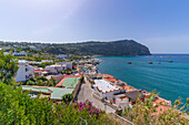 View of Spiaggia di Citara beach, Forio, Island of Ischia, Campania, Italy, Europe