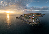 Portland Bill bei Sonnenuntergang,Jurassic Coast,UNESCO-Weltkulturerbe,Dorset,England,Vereinigtes Königreich,Europa