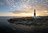 Portland Bill bei Sonnenuntergang,Jurassic Coast,UNESCO-Welterbestätte,Dorset,England,Vereinigtes Königreich,Europa