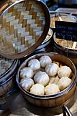 Various Dim Sum in bamboo steamed bowl, Ho Chi Minh City, Vietnam, Indochina, Southeast Asia, Asia, Asia