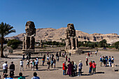 Memnon-Kolosse,UNESCO-Welterbestätte,Theben,Luxor,Ägypten,Nordafrika,Afrika