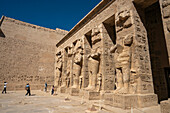 Tempel von Ramses III.,Medinat Habu,UNESCO-Welterbe,Theben,Luxor,Ägypten,Nordafrika,Afrika