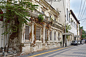 Ruinierte Gebäude in der Kepodang-Straße,Altstadt von Semarang,Insel Java,Indonesien,Südostasien,Asien