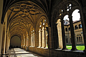 Cloister of the ancient Dominican monastery of the 16th century housing the San Telmo Museum, San Sebastian, Bay of Biscay, province of Gipuzkoa, Basque Country, Spain, Europe