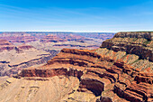 Grand Canyon,von der Hermit Road,Grand-Canyon-Nationalpark,UNESCO-Weltnaturerbe,Arizona,Vereinigte Staaten von Amerika,Nordamerika