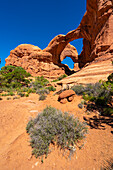 Double Arch in the Windows Section,Arches National Park,Moab,Utah,Vereinigte Staaten von Amerika,Nordamerika