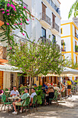 Restaurants in Dalt Vila, Ibiza, Balearic Islands, Spain, Mediterranean, Europe