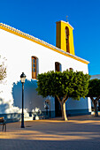 Santa Gertrudis de Fruitera Church, Santa Gertrudis de Fruitera, Ibiza, Balearic Islands, Spain, Mediterranean, Europe