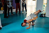 Young dancers meet and share in the context of the MAF Battle event, urban and street dance event in Zaragoza, Spain